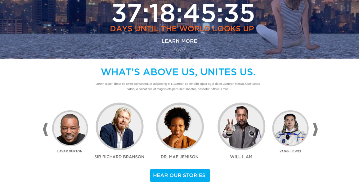 Look Up! Global Campaign Website